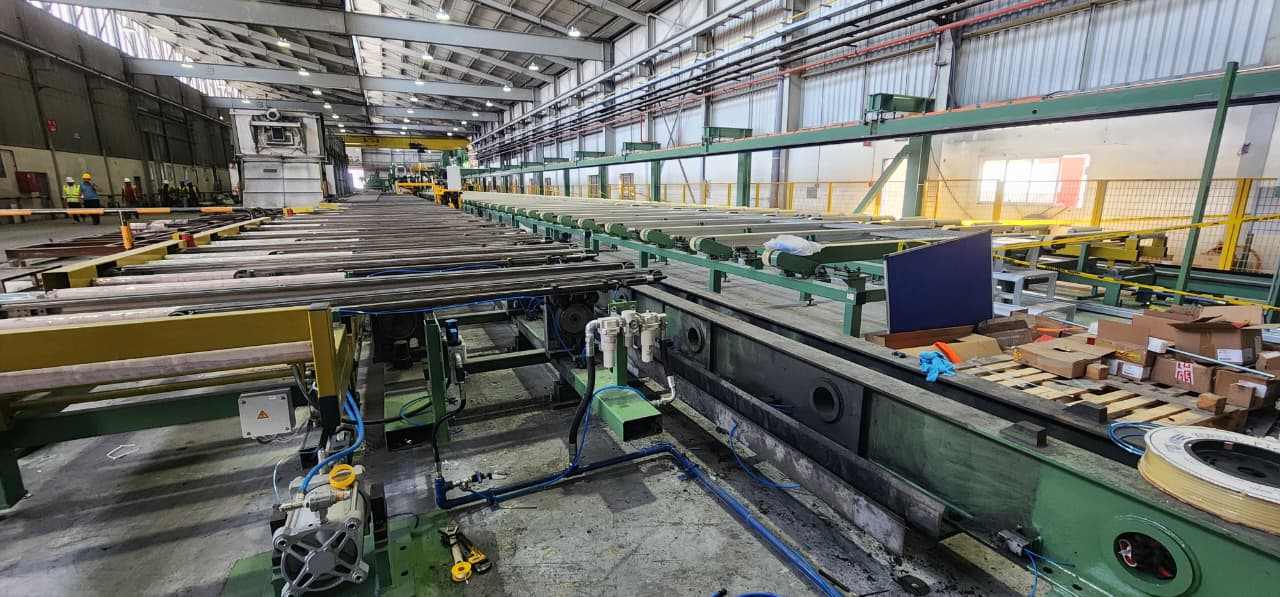 In-house steel fabrication workshop